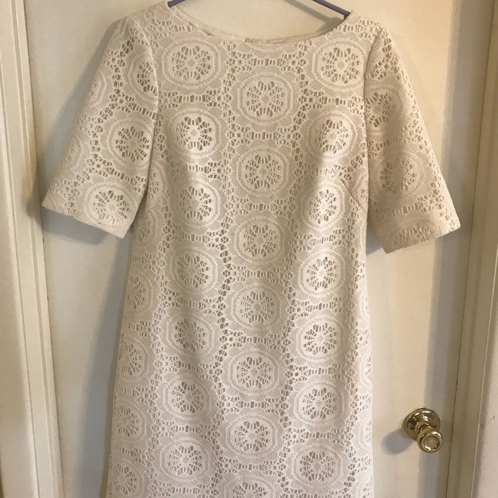 White lace dress